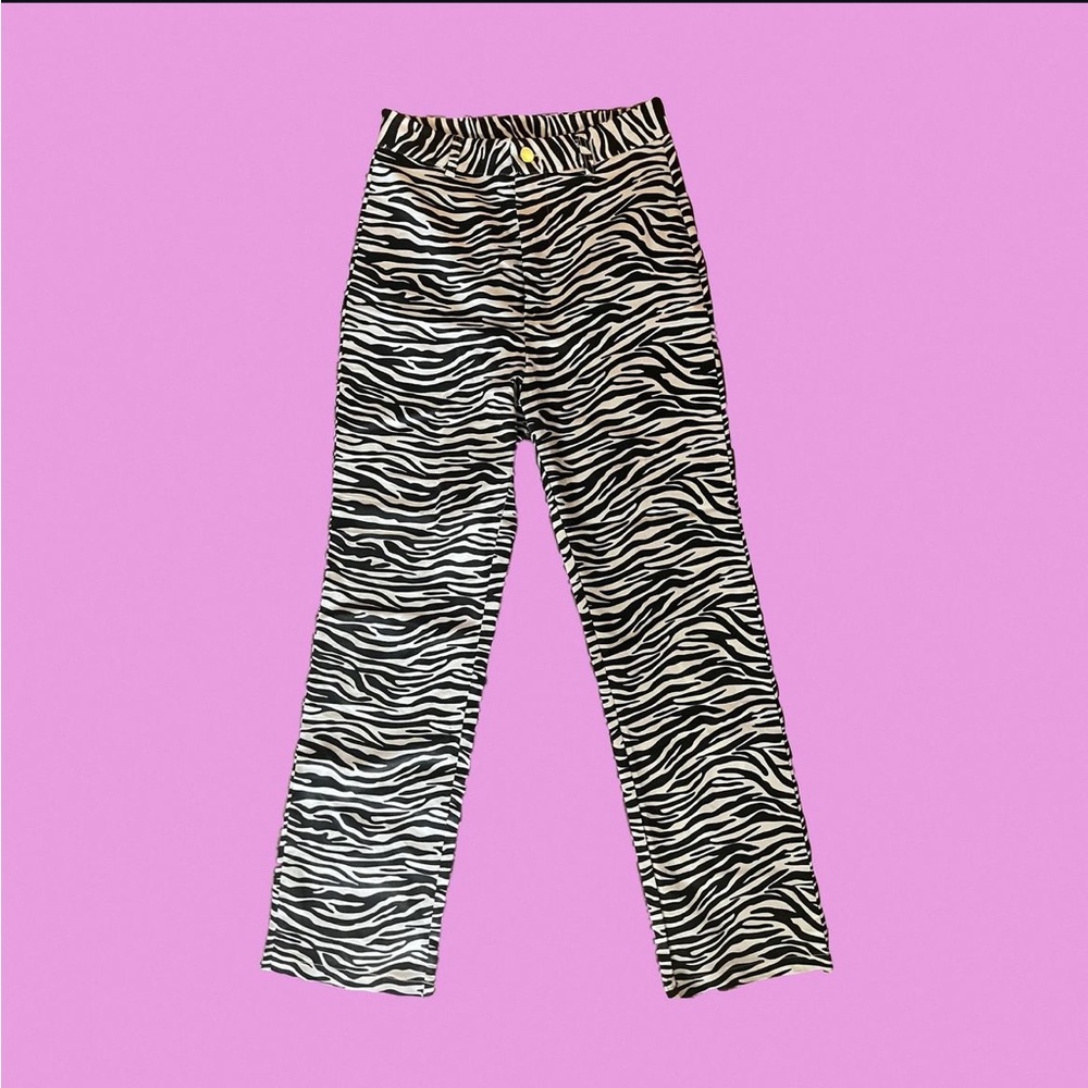Zebra print pants